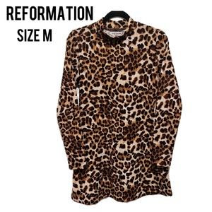 Reformation Leopard Print Mini Dress